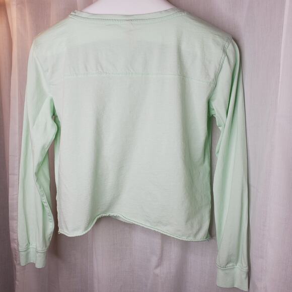 US Apparel Mint Florida Cropped Long Sleeve Tee, M - Picture 4 of 7
